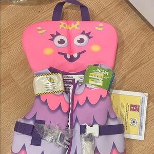Speedo Pink and Purple Monster Life Jacket